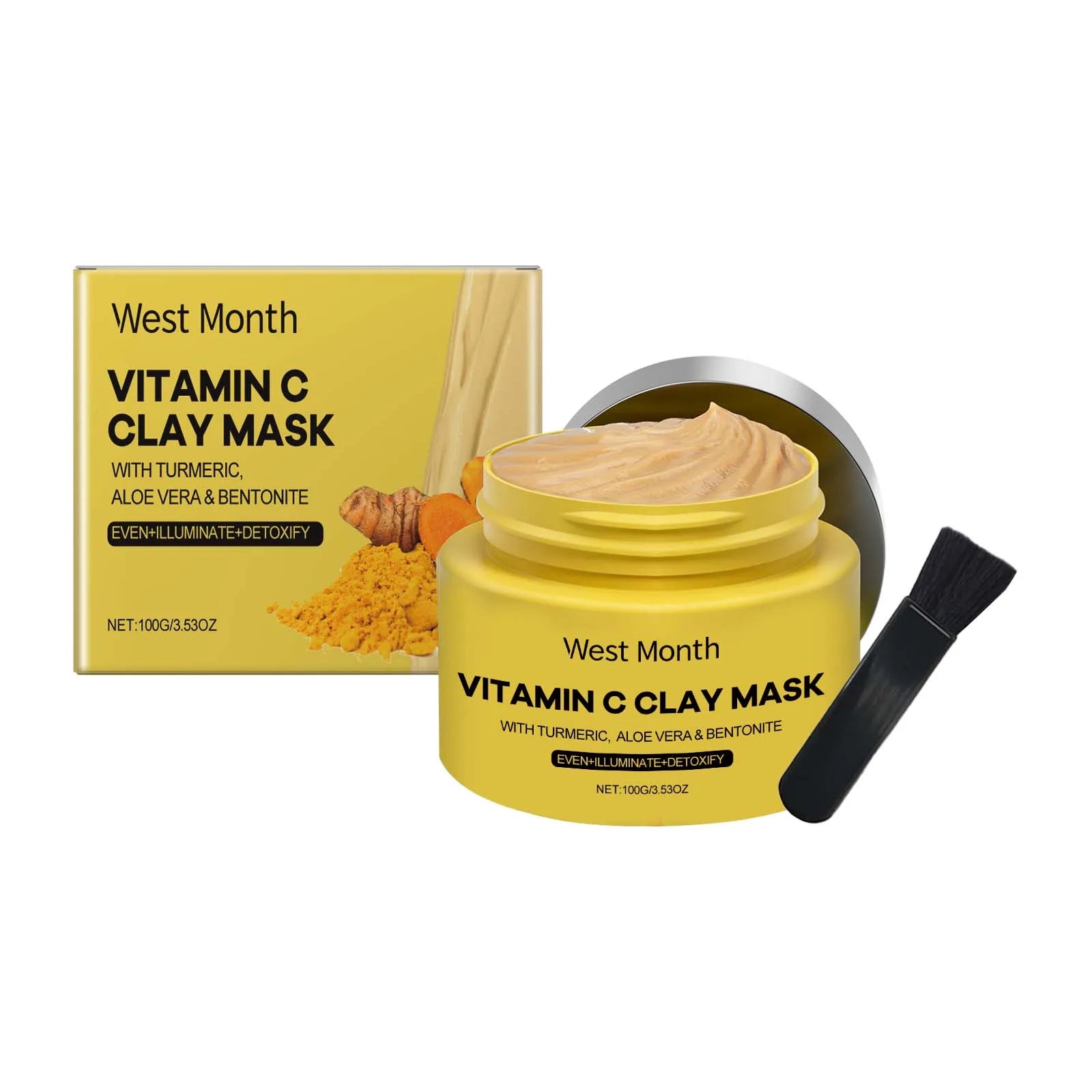 Vitamin C Clay Mask Brightening Deep Cleansing Care