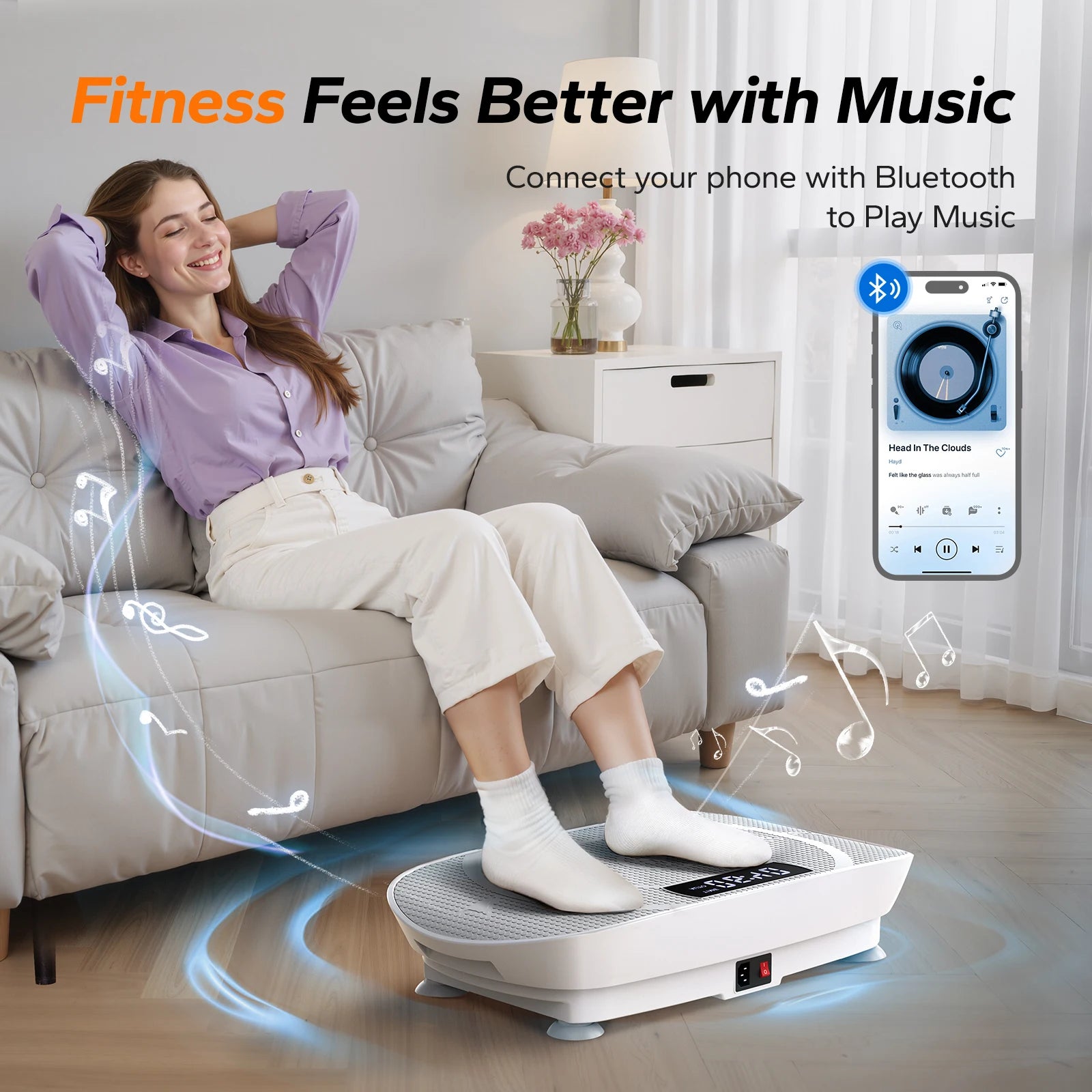 Vibration Plate Whole Body Fitness Workout Machine