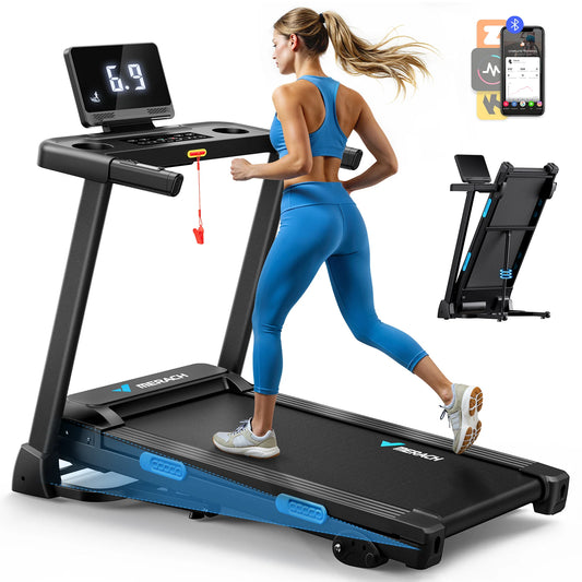 Foldable Treadmill T12 Incline Quiet Shock Absorbing Home Run