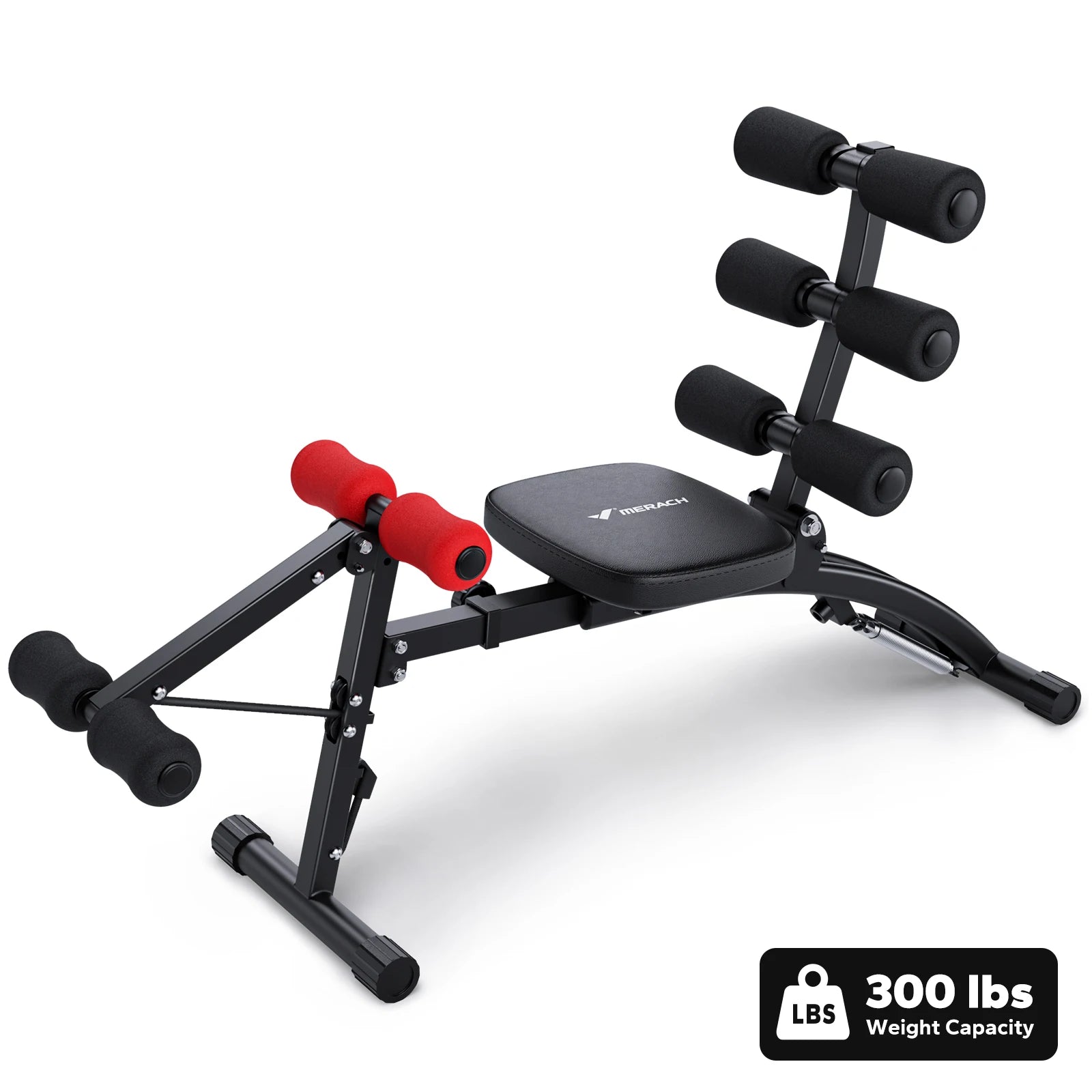 Adjustable Ab Machine Sit-Up Bench Home Gym Trainer