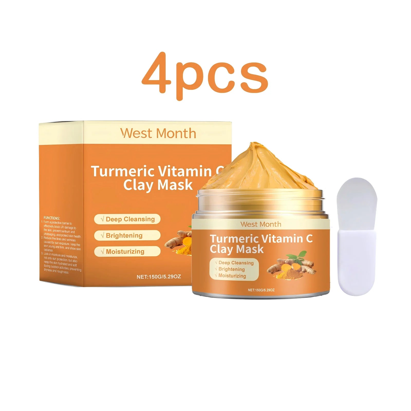 Turmeric Vitamin C Clay Mask Deep Cleansing Care