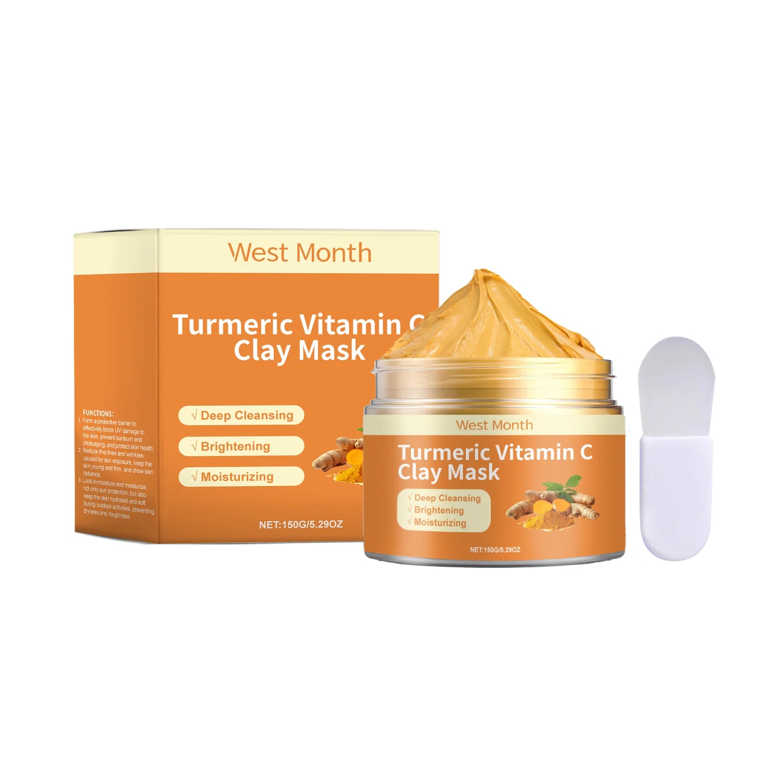 Turmeric Vitamin C Clay Mask Deep Cleansing Care