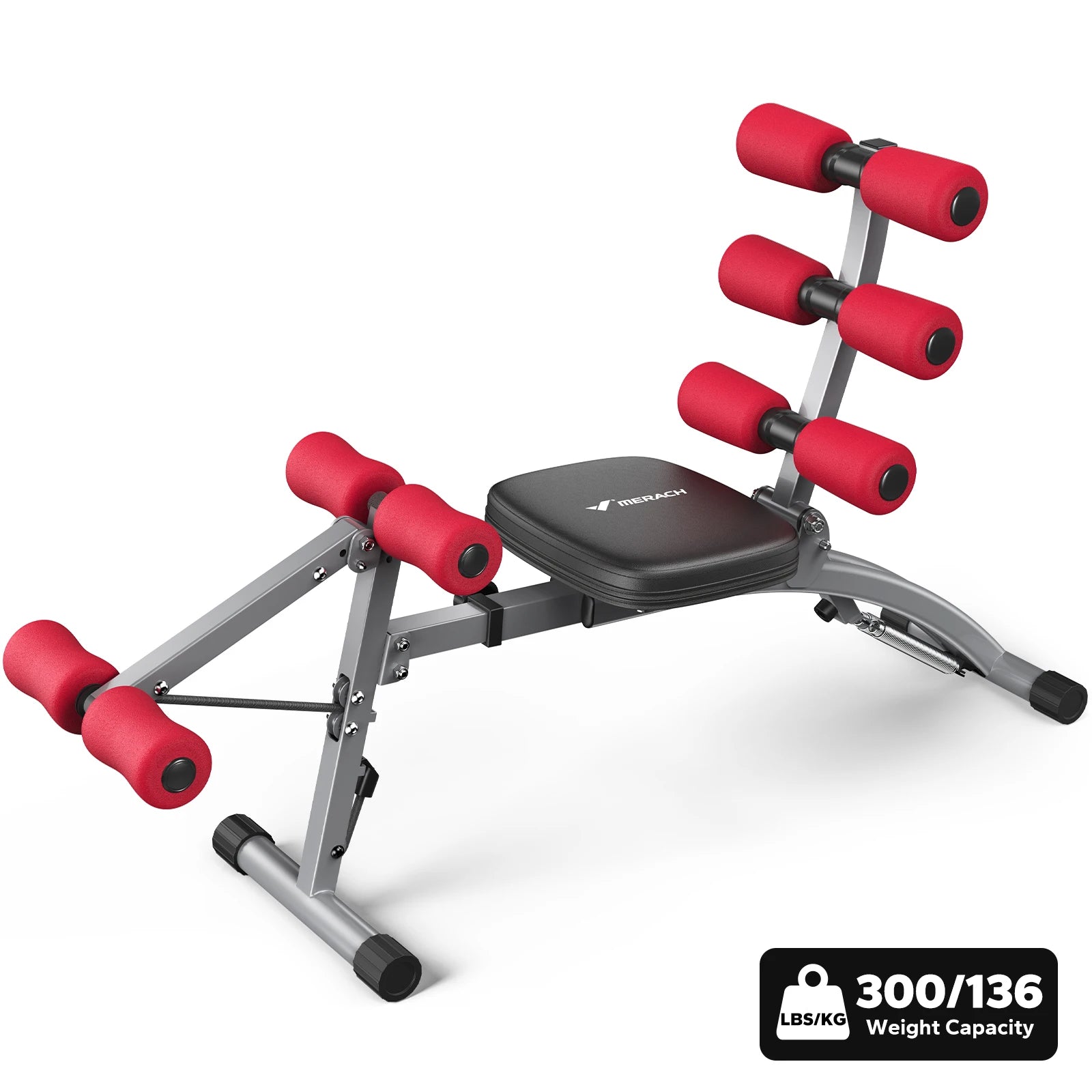 Adjustable Ab Machine Sit-Up Bench Home Gym Trainer