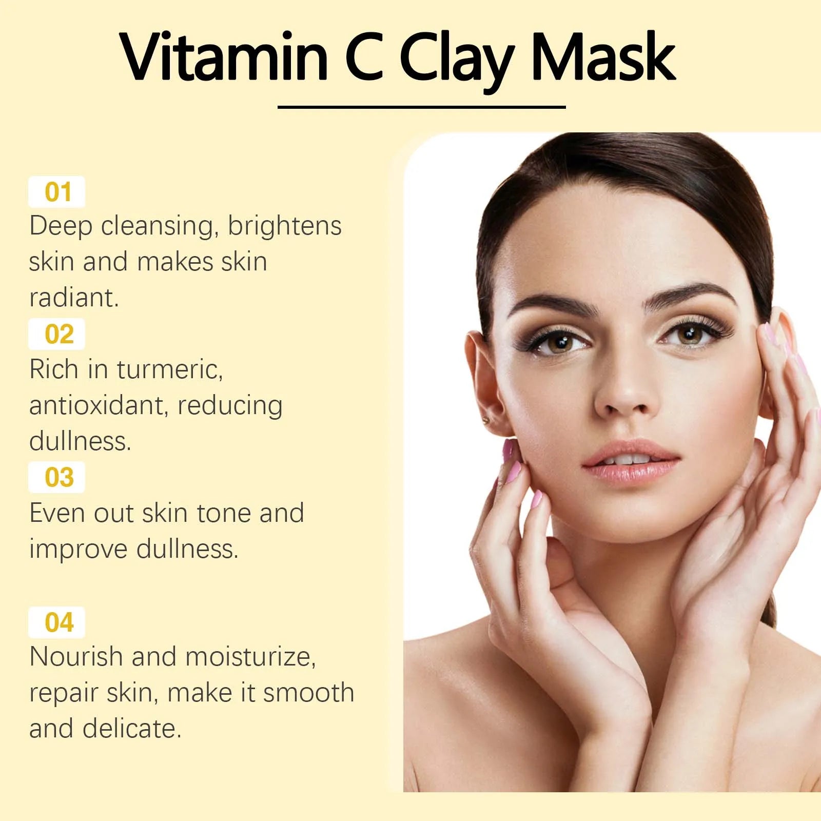 Vitamin C Clay Mask Brightening Deep Cleansing Care