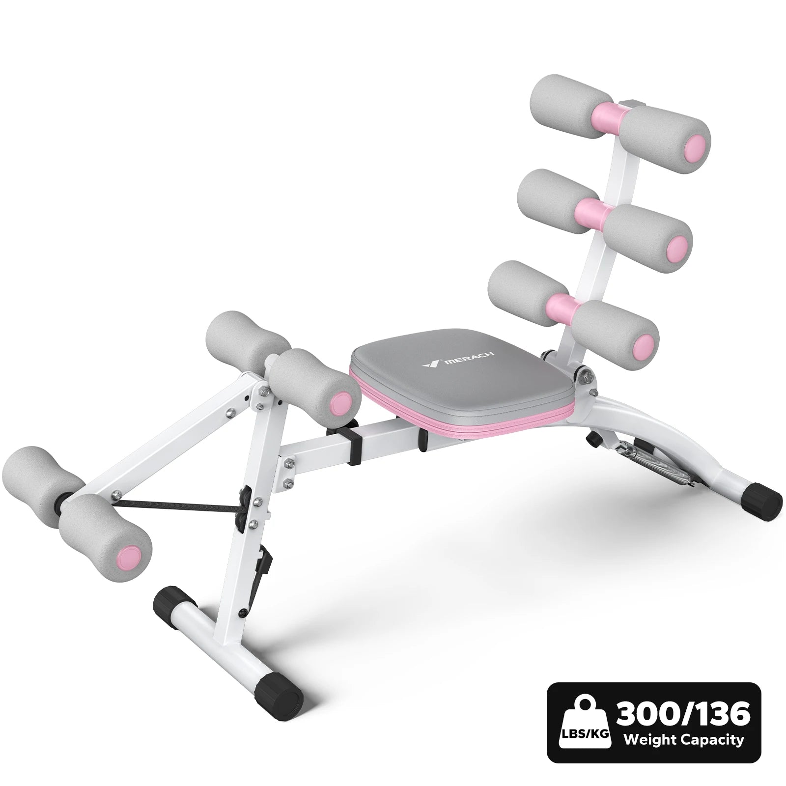 Adjustable Ab Machine Sit-Up Bench Home Gym Trainer