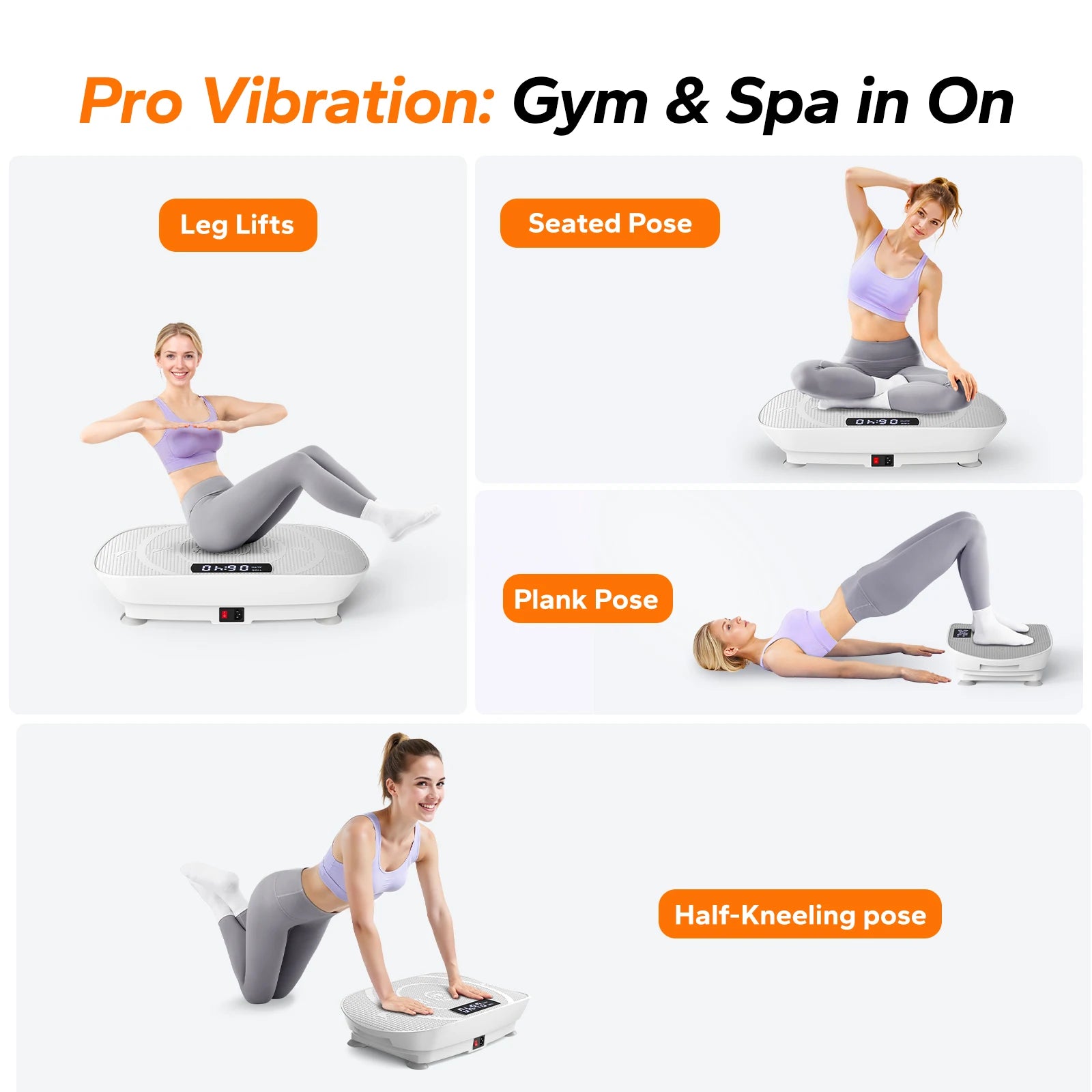 Vibration Plate Whole Body Fitness Workout Machine