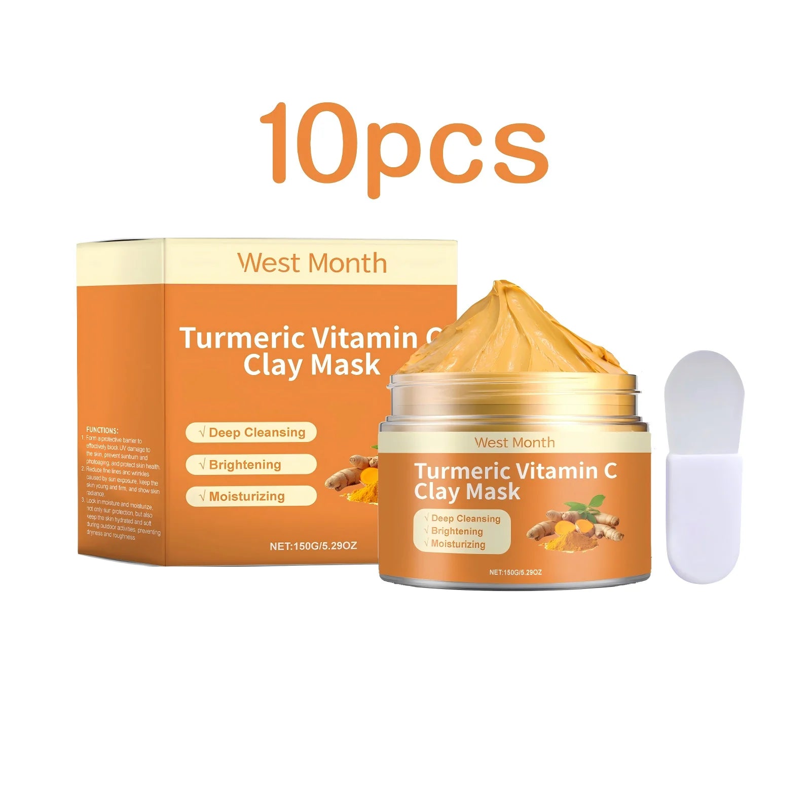 Turmeric Vitamin C Clay Mask Deep Cleansing Care