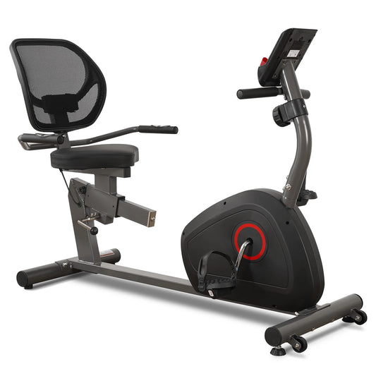 Recumbent Exercise Bike 8-Level Resistance Quiet Home Fitness Bike