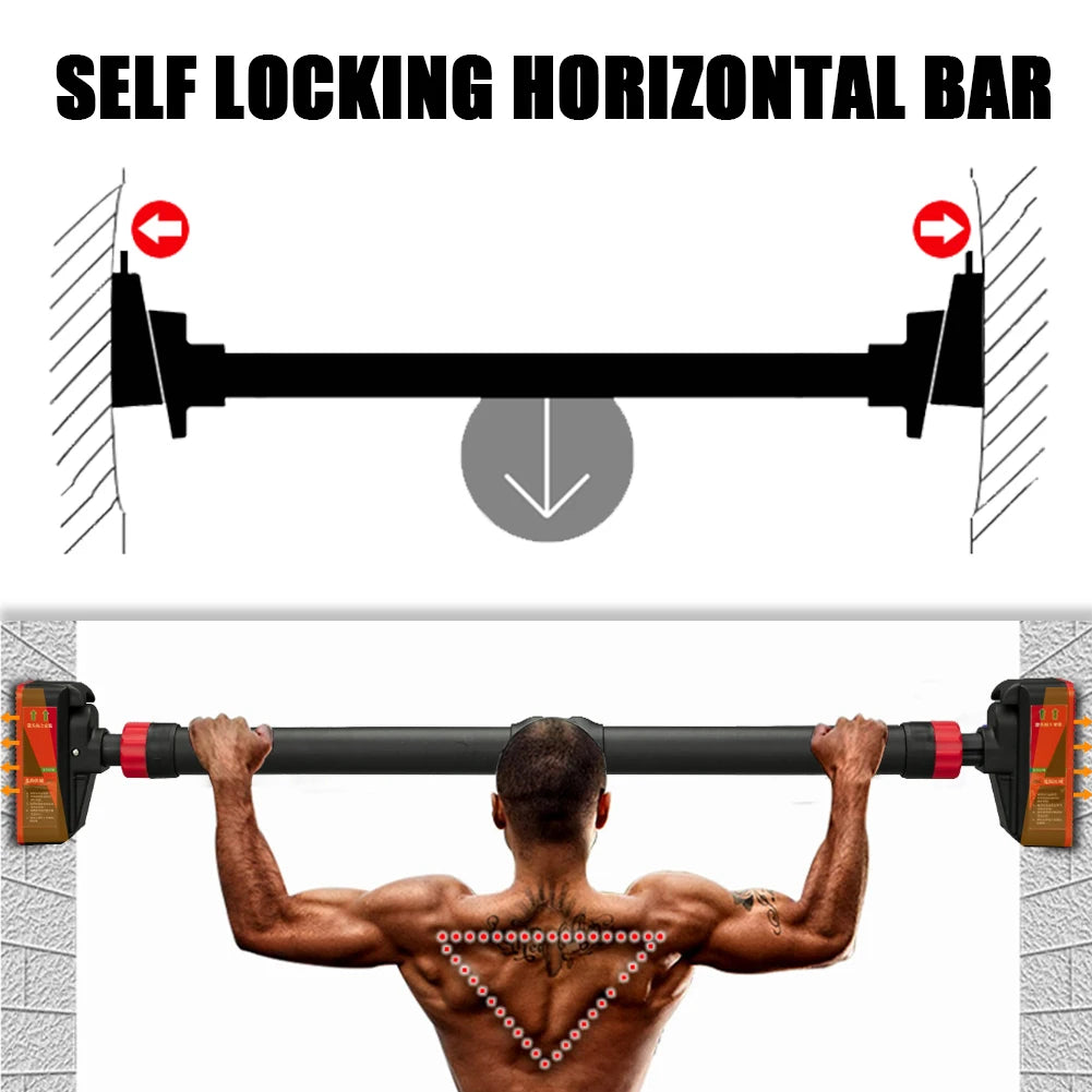 Adjustable Pull-Up Bar Doorway Chin-Up Bar 200kg Strength Training