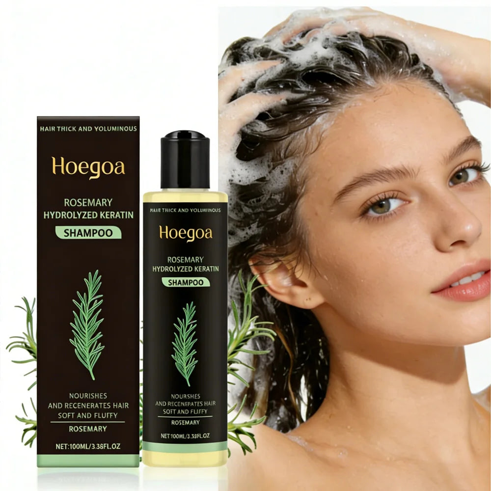 Rosemary Hair Growth Shampoo 3pcs Keratin Repair Thickening Care