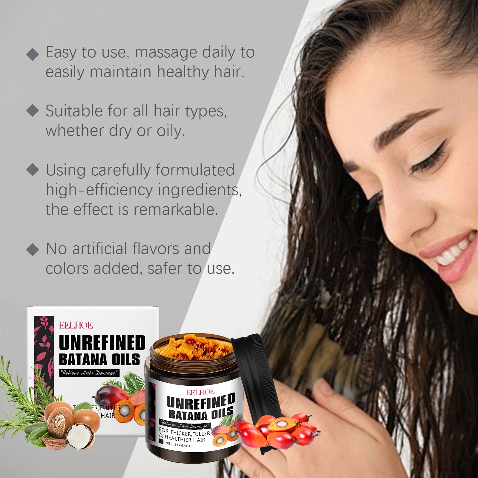 Hair Dye Shampoo 200ml Quick Color Brown Black Gentle Care