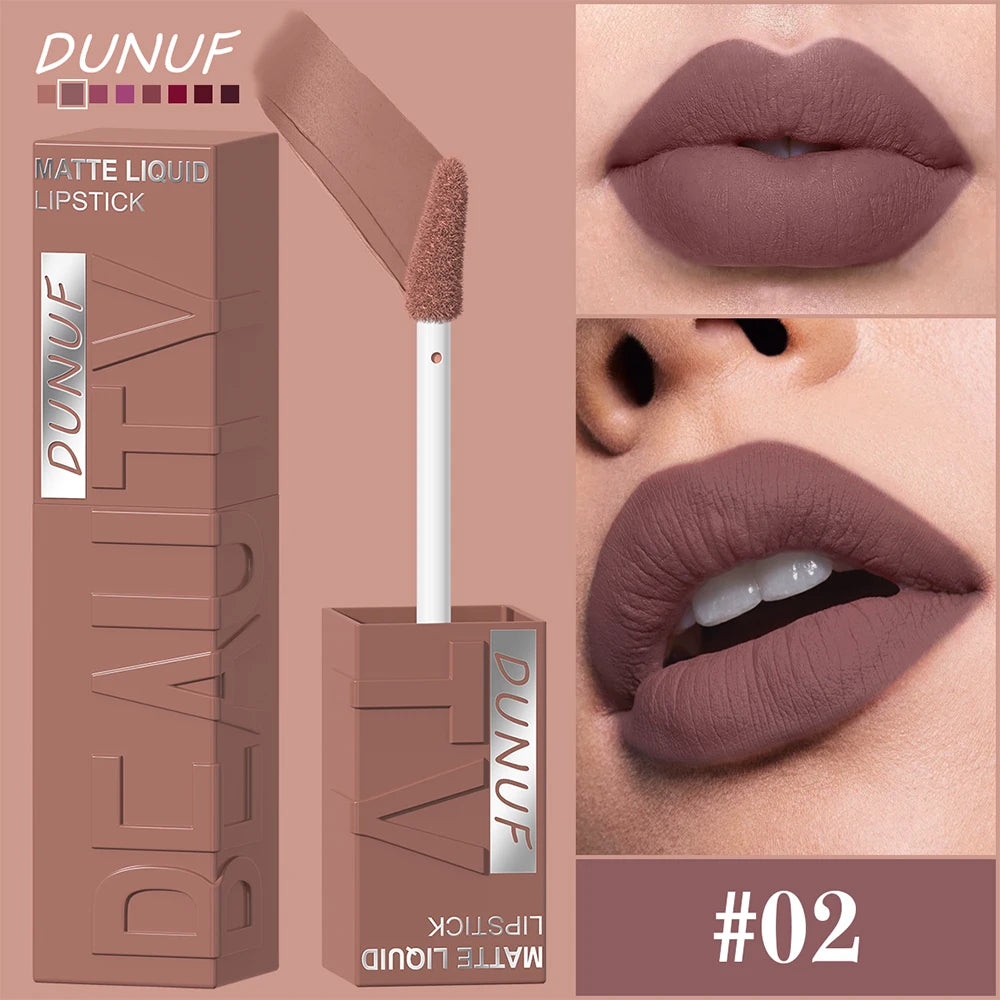 Matte Velvet Lipstick Waterproof Long-Lasting Non-Sticky Lip Gloss