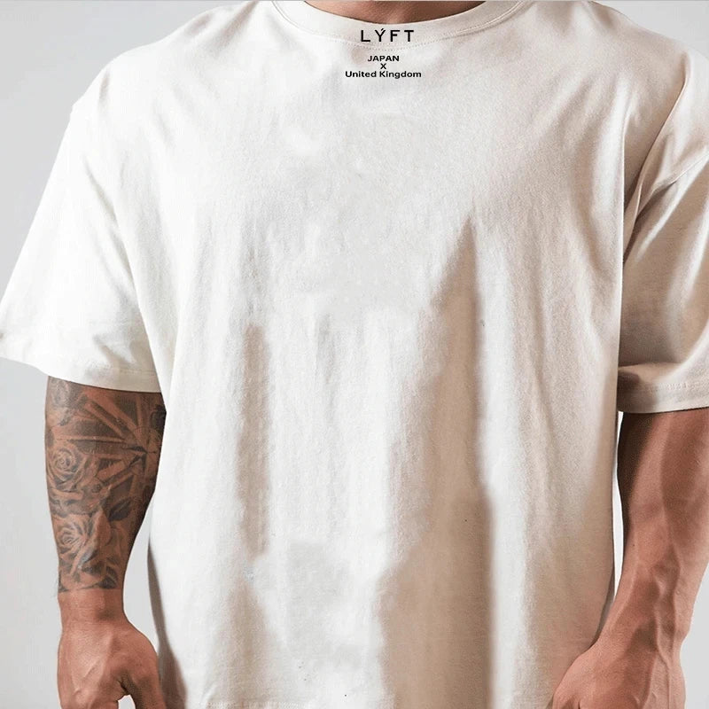 Cotton Men’s Gym T-Shirt Loose Fit Sports Training Wear