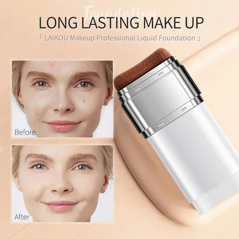 Color-Adapting 2-in-1 Foundation Stick with Brush