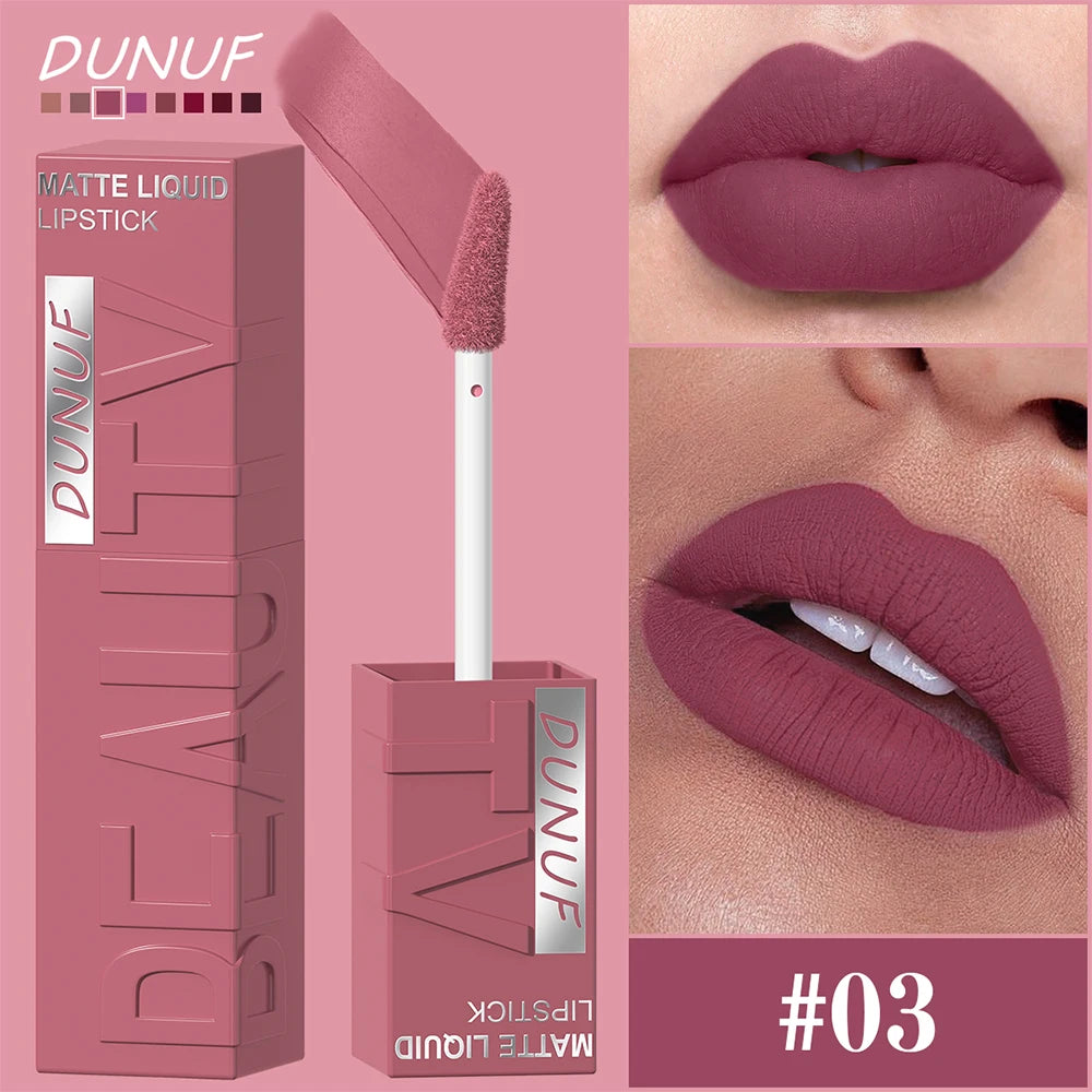Matte Velvet Lipstick Waterproof Long-Lasting Non-Sticky Lip Gloss