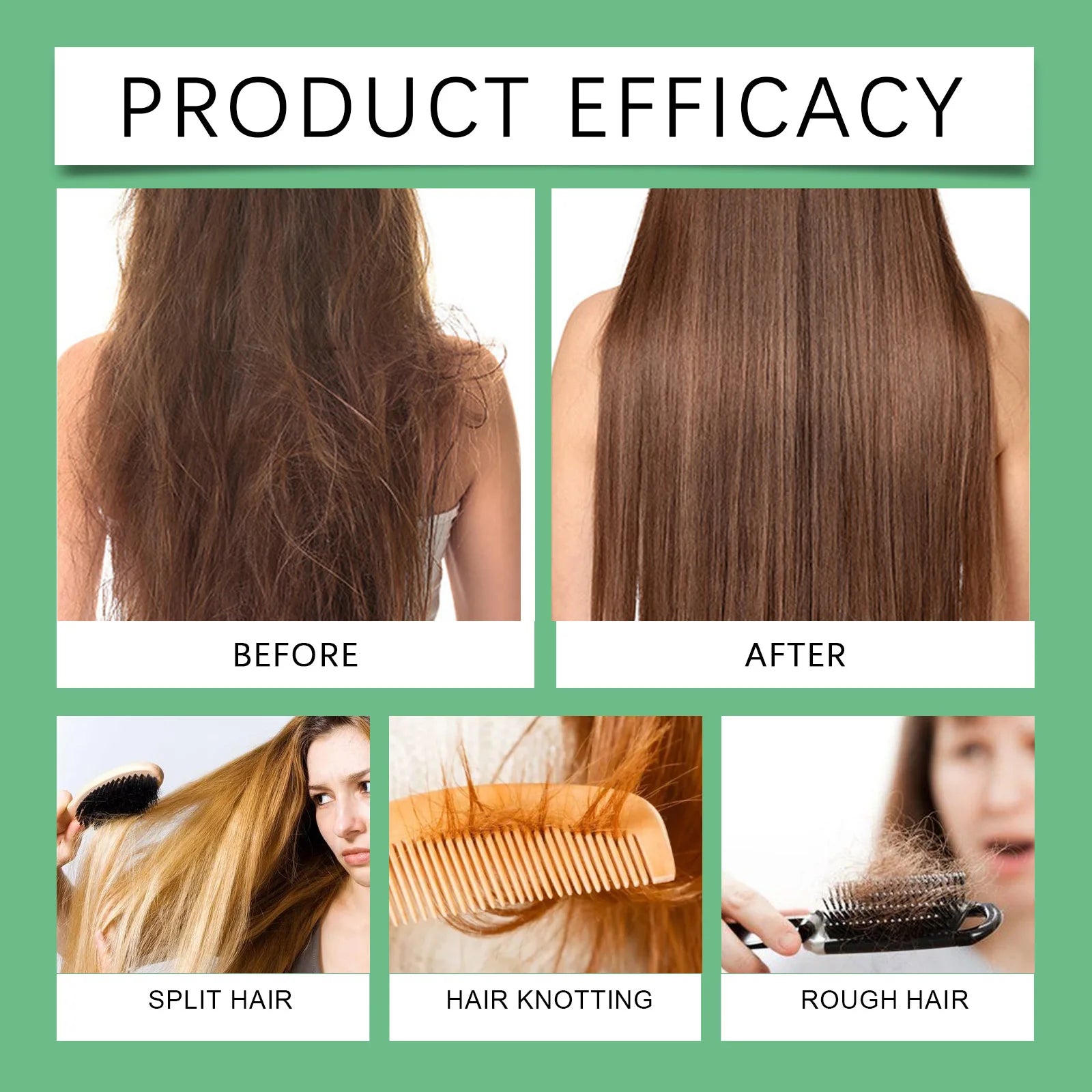 Rosemary Hair Growth Shampoo 3pcs Keratin Repair Thickening Care