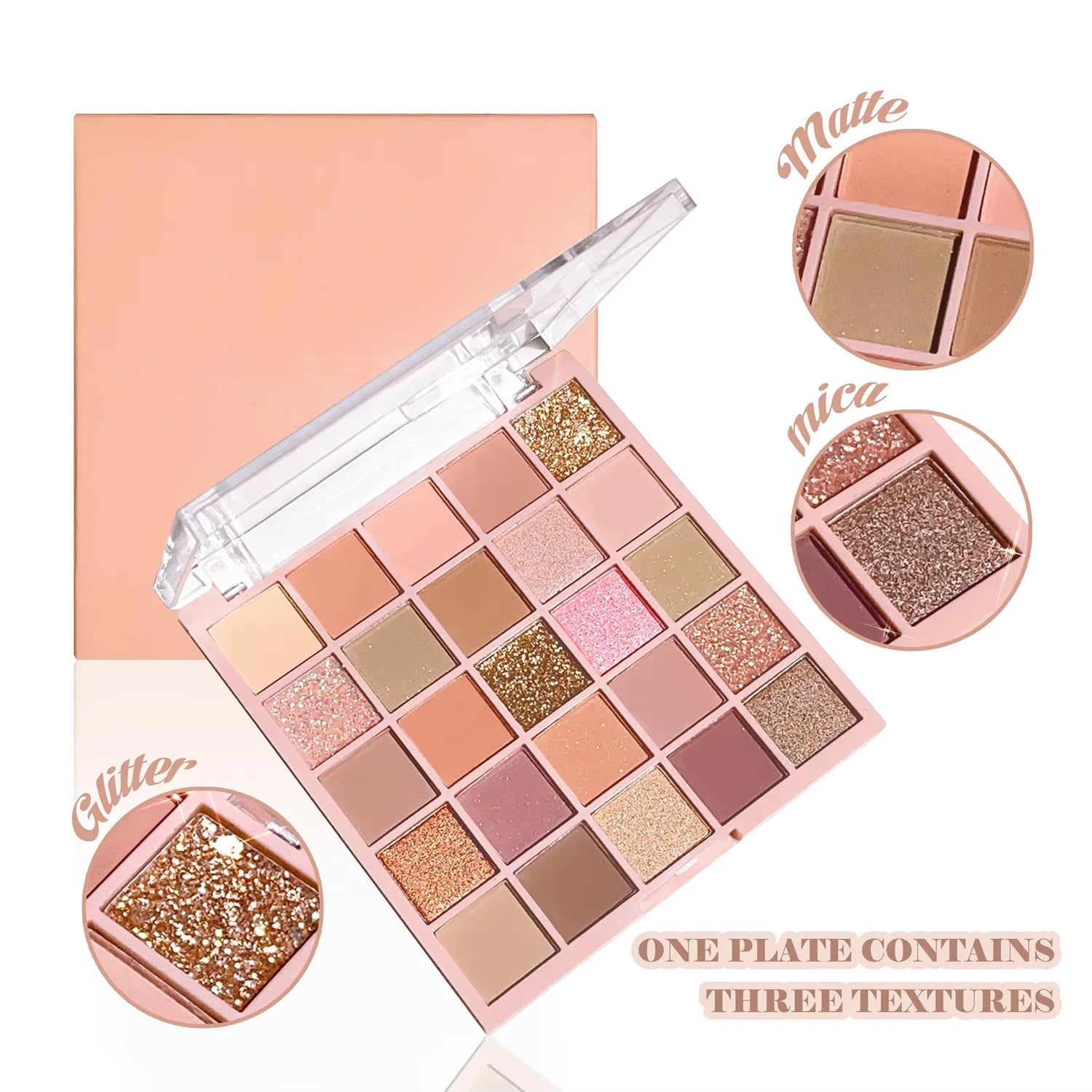 25-Color Milk Tea Eyeshadow Palette Warm Neutral Makeup Set