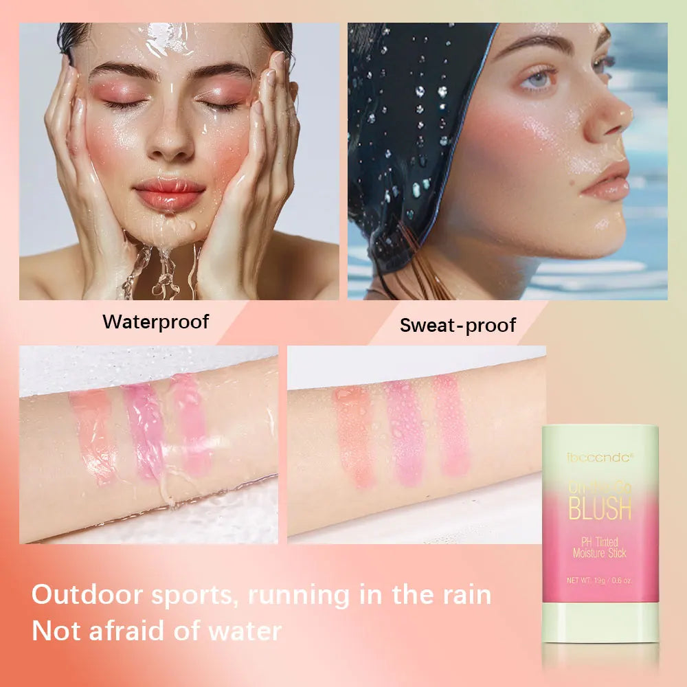 Tinted Moisture Blush Stick Waterproof Natural Cheek Color