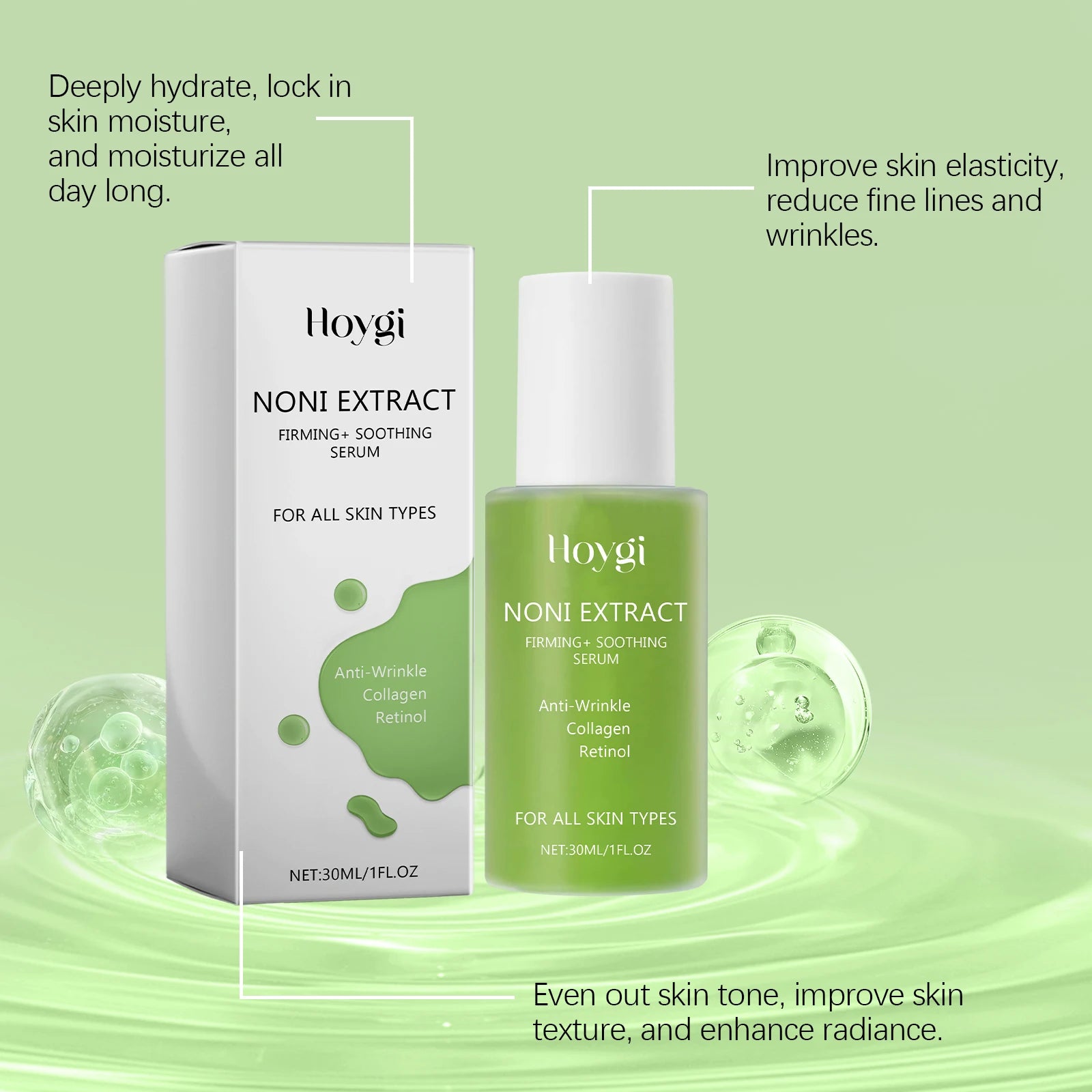 Retinol Serum Noni Fruit Essence Brightening Firming Facial Skincare