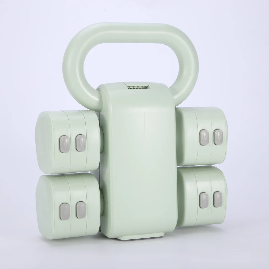 2-in-1 Adjustable Dumbbell Kettlebell Multifunction Fitness Equipment