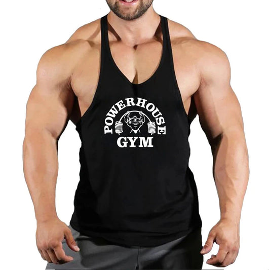 Men’s Bodybuilding Stringer Vest Sleeveless Gym Workout Fitness Top