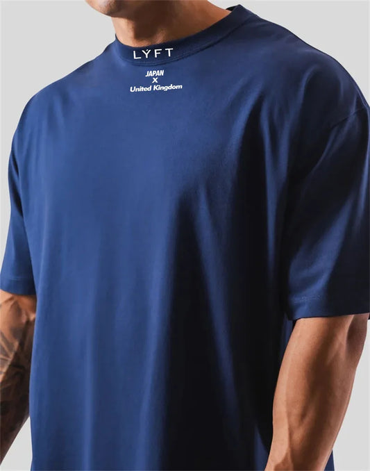 Cotton Men’s Gym T-Shirt Loose Fit Sports Training Wear