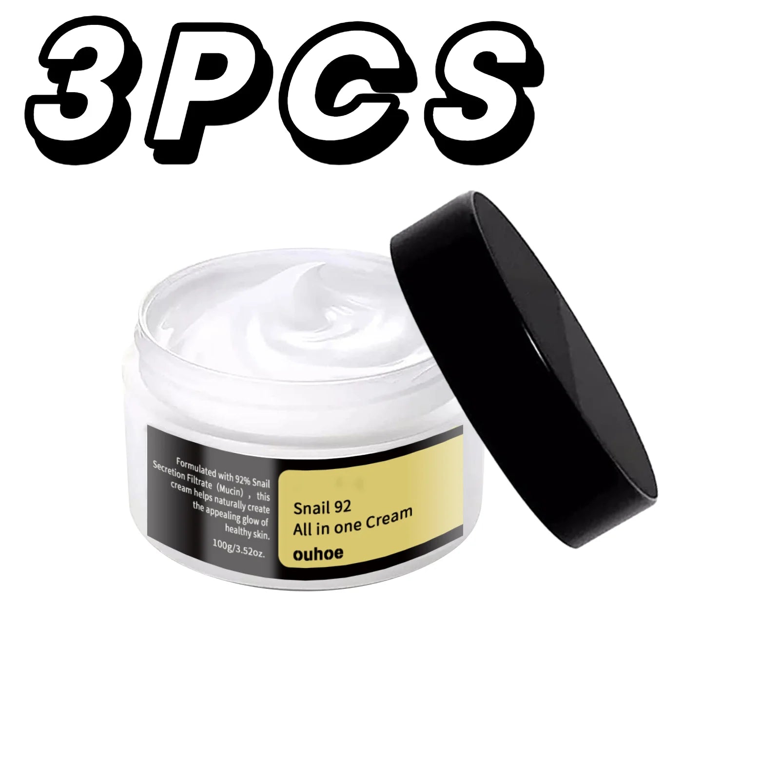 Snail Mucin Cream 92% Hydrating Repairing Face Moisturizer Korean