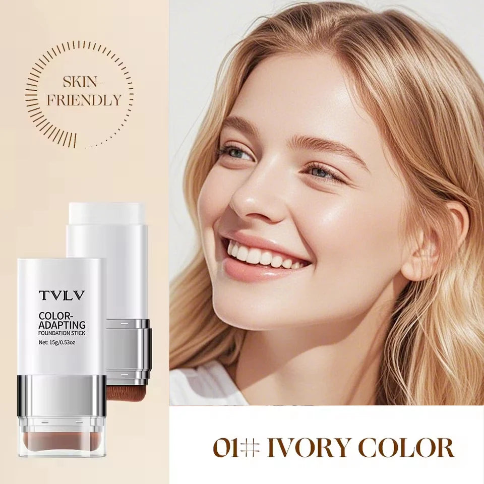 Color-Adapting 2-in-1 Foundation Stick with Brush