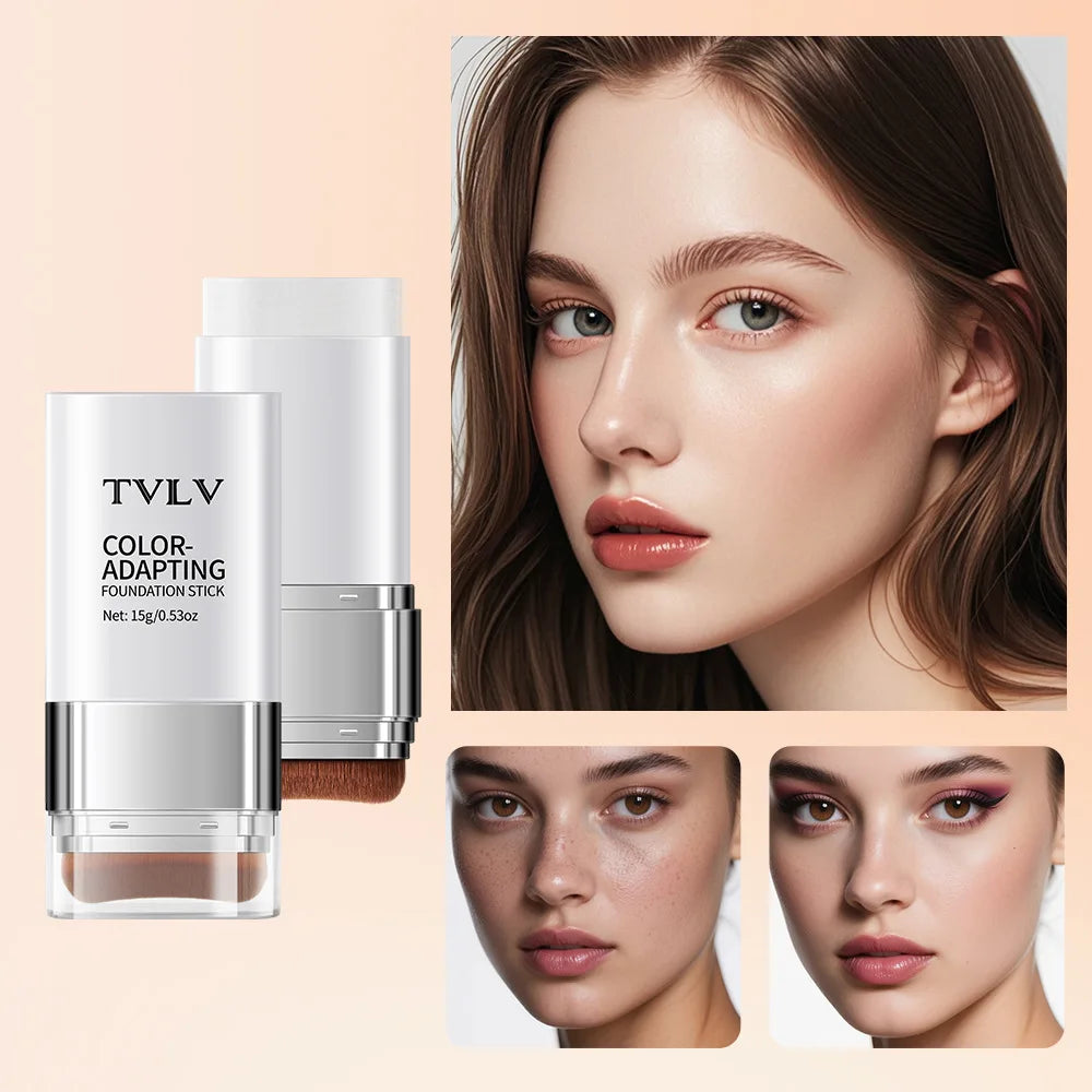 Color-Adapting 2-in-1 Foundation Stick with Brush