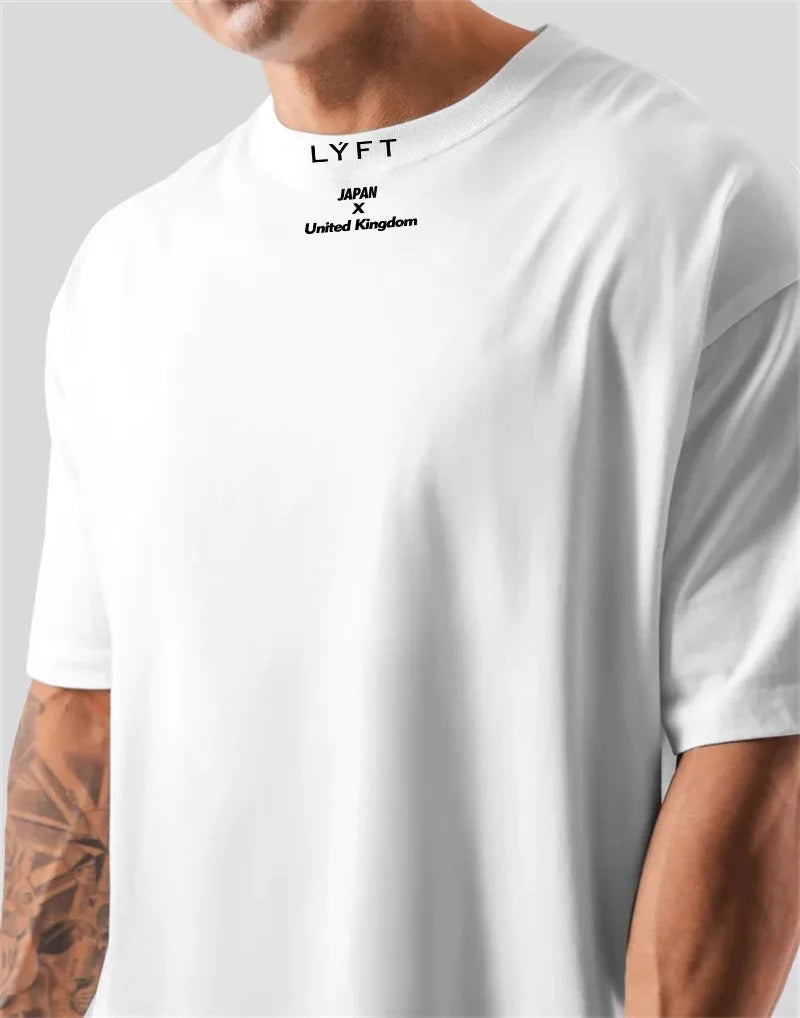 Cotton Men’s Gym T-Shirt Loose Fit Sports Training Wear