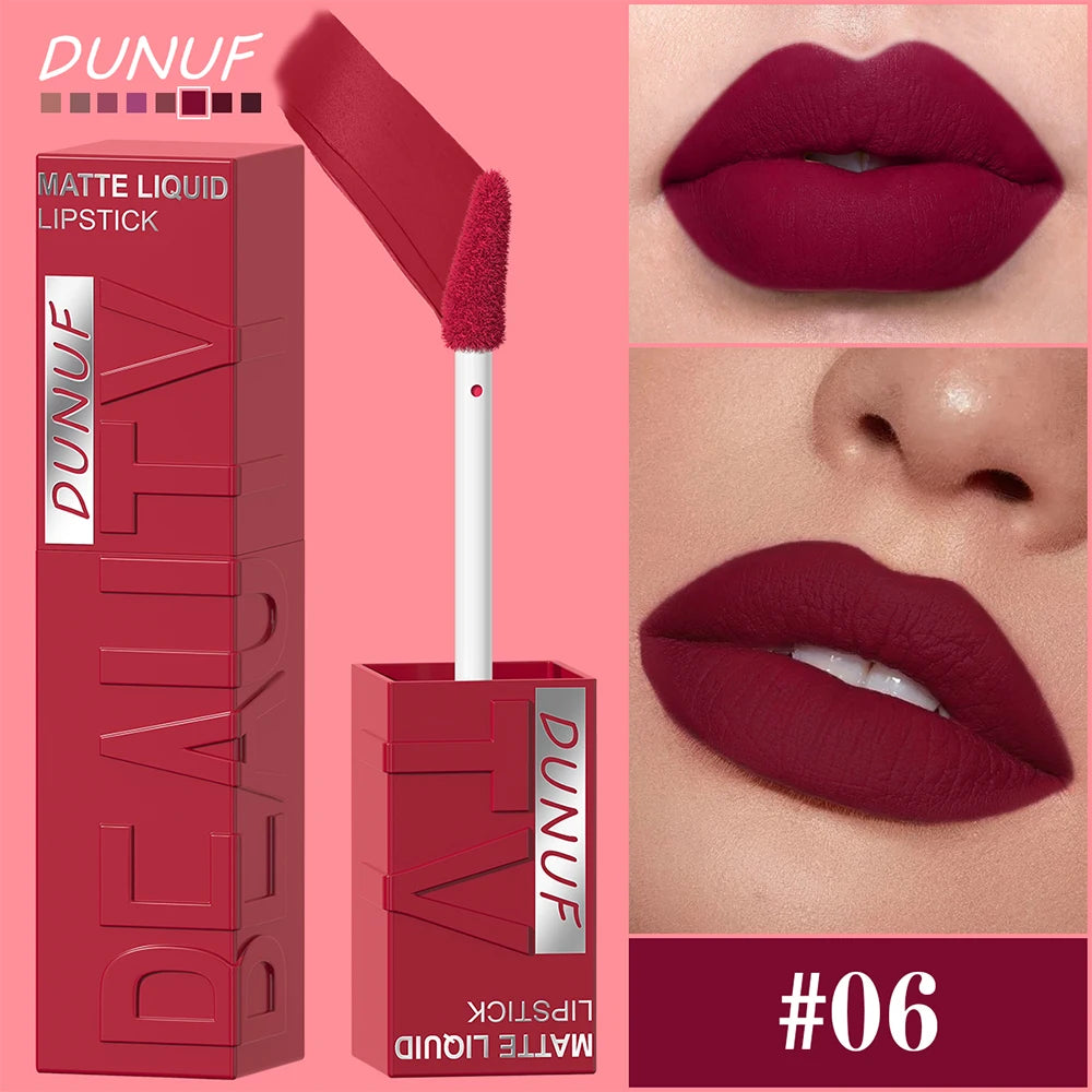Matte Velvet Lipstick Waterproof Long-Lasting Non-Sticky Lip Gloss