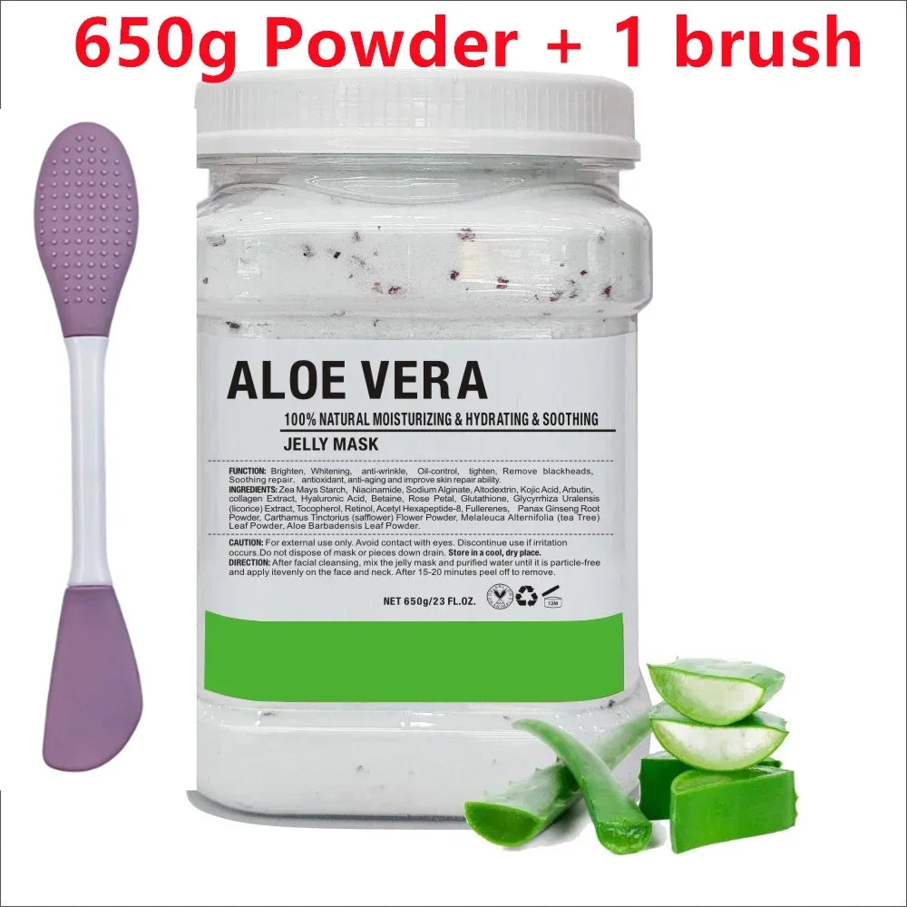 Chamomile Hyaluronic Acid Jelly Mask Powder with Silicone Brush