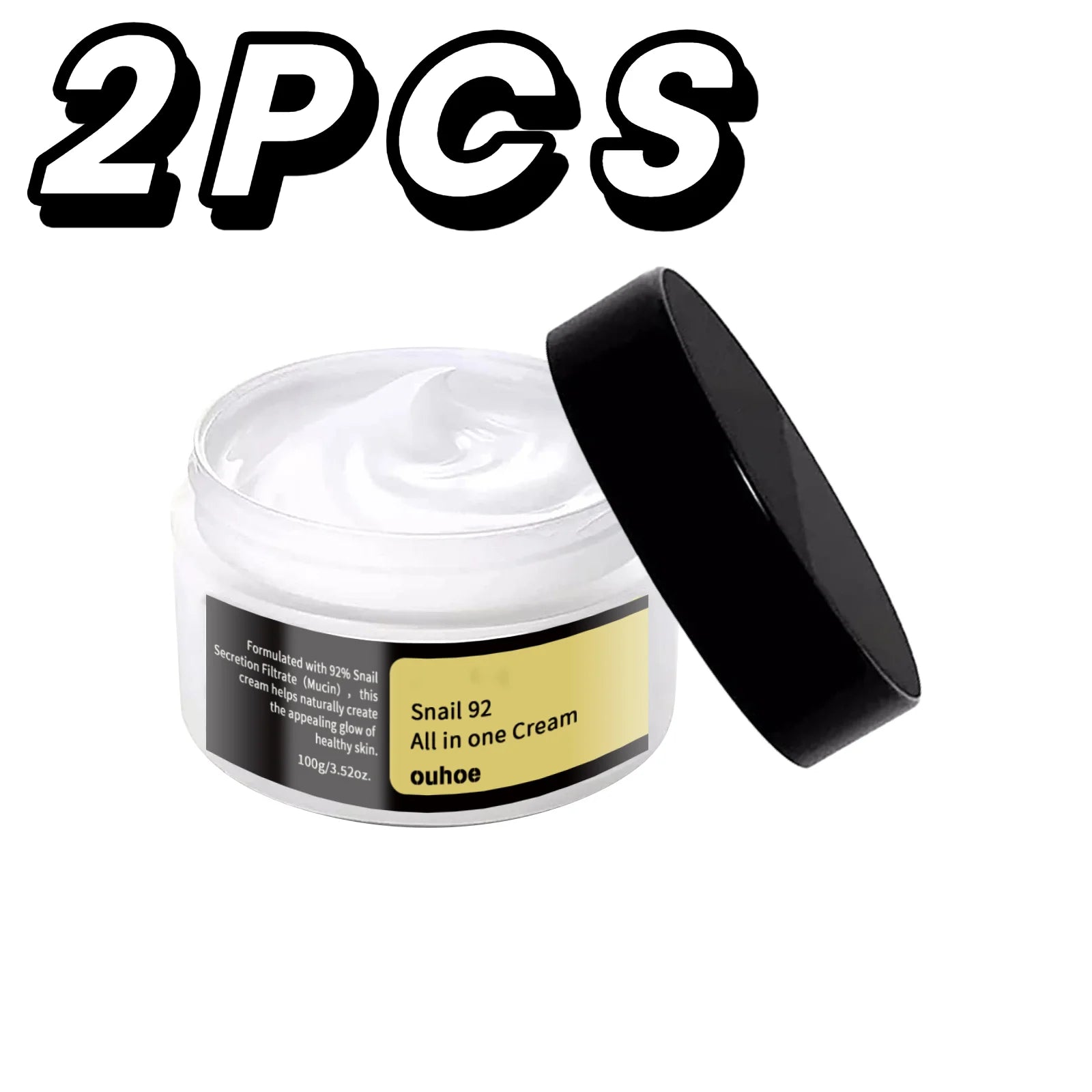 Snail Mucin Cream 92% Hydrating Repairing Face Moisturizer Korean
