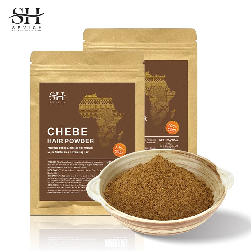 100% Natural Chebe Powder Hair Strengthening Growth Anti Hair Loss