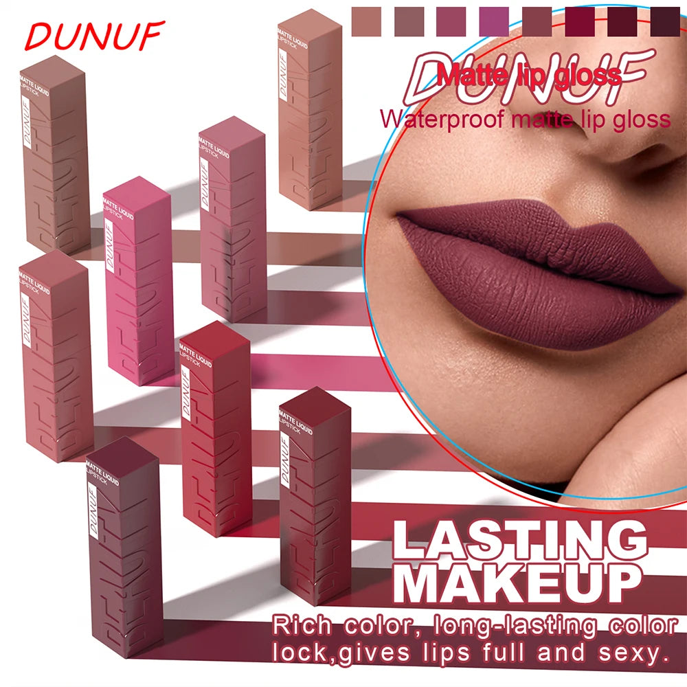 Matte Velvet Lipstick Waterproof Long-Lasting Non-Sticky Lip Gloss