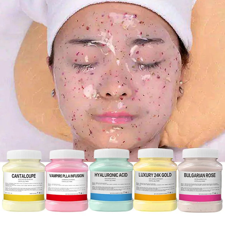 24K Gold Rose Petal Jelly Mask Powder Hydrating Skincare