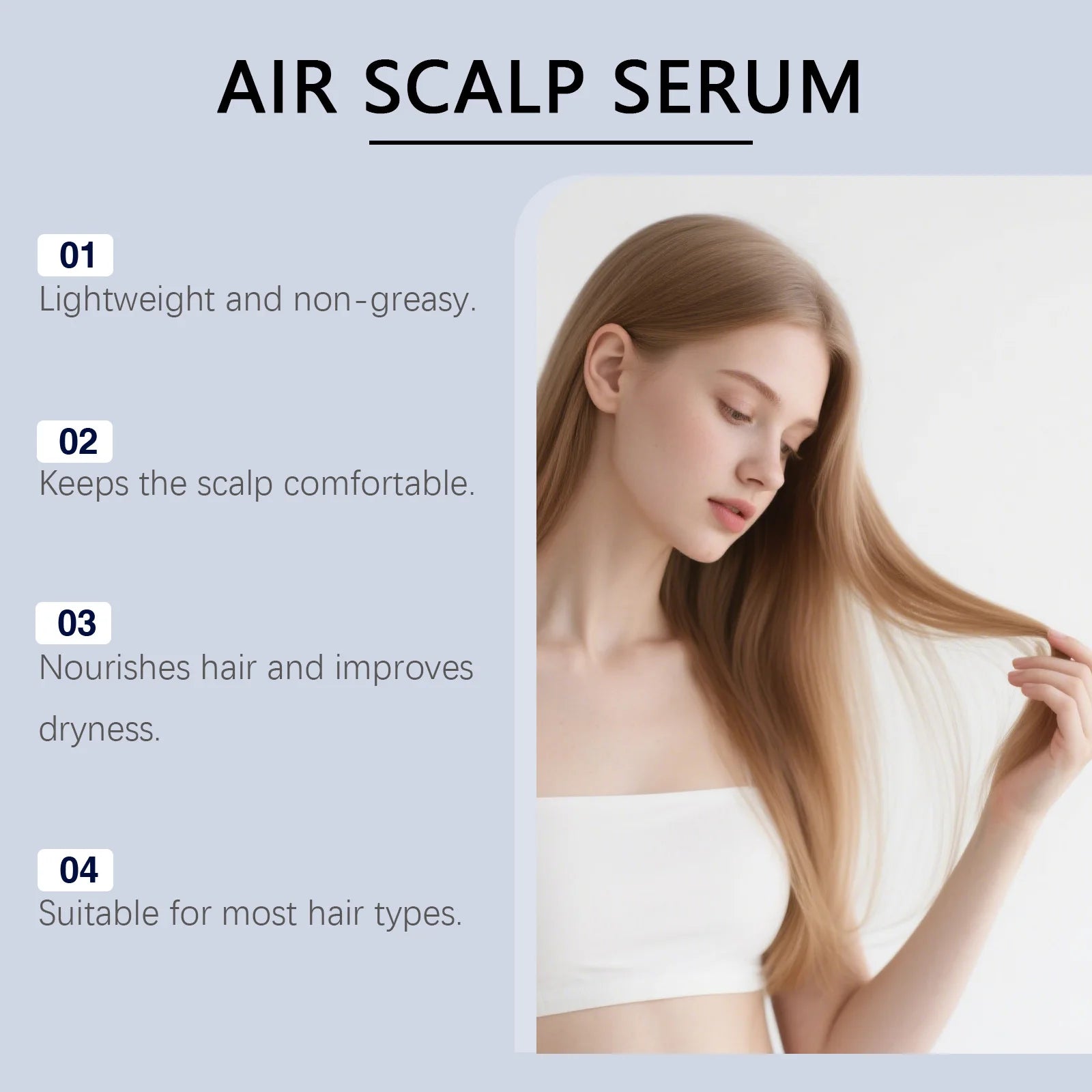 GHK-Cu Copper Peptide Hair Serum Spray Root Strengthening Care