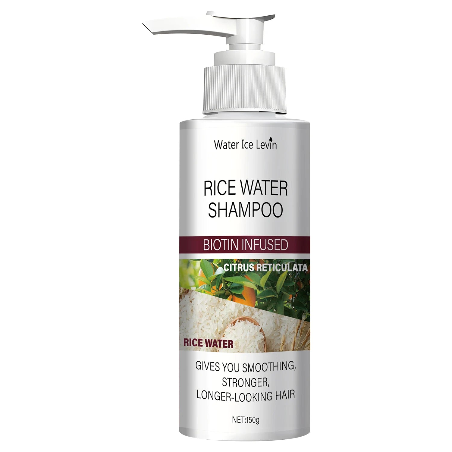 Rice Water Shampoo Biotin Keratin Strengthening Smoothing Hair Care