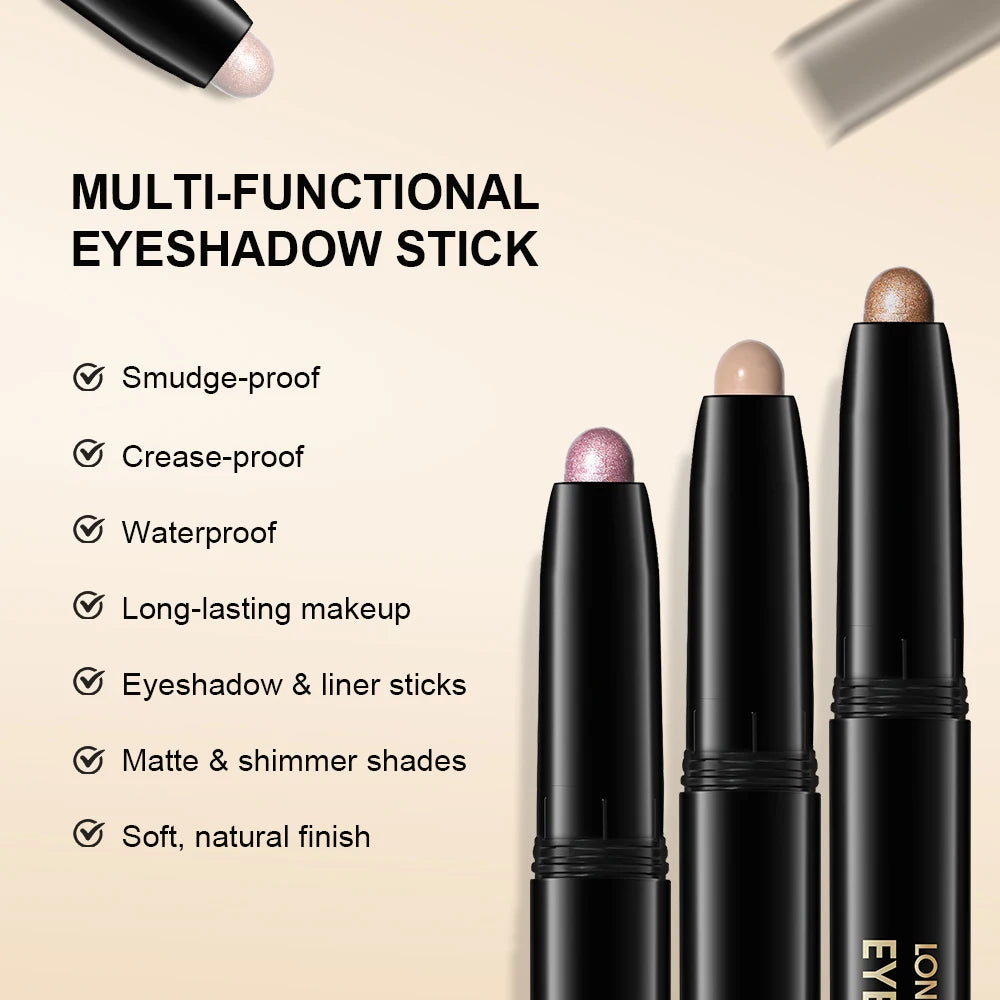 Eyeshadow Stick Shimmer Matte Waterproof Glitter Pencil