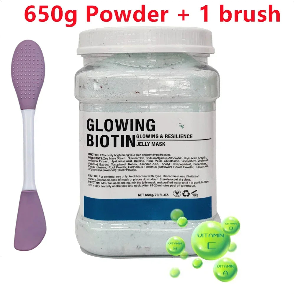 Chamomile Hyaluronic Acid Jelly Mask Powder with Silicone Brush