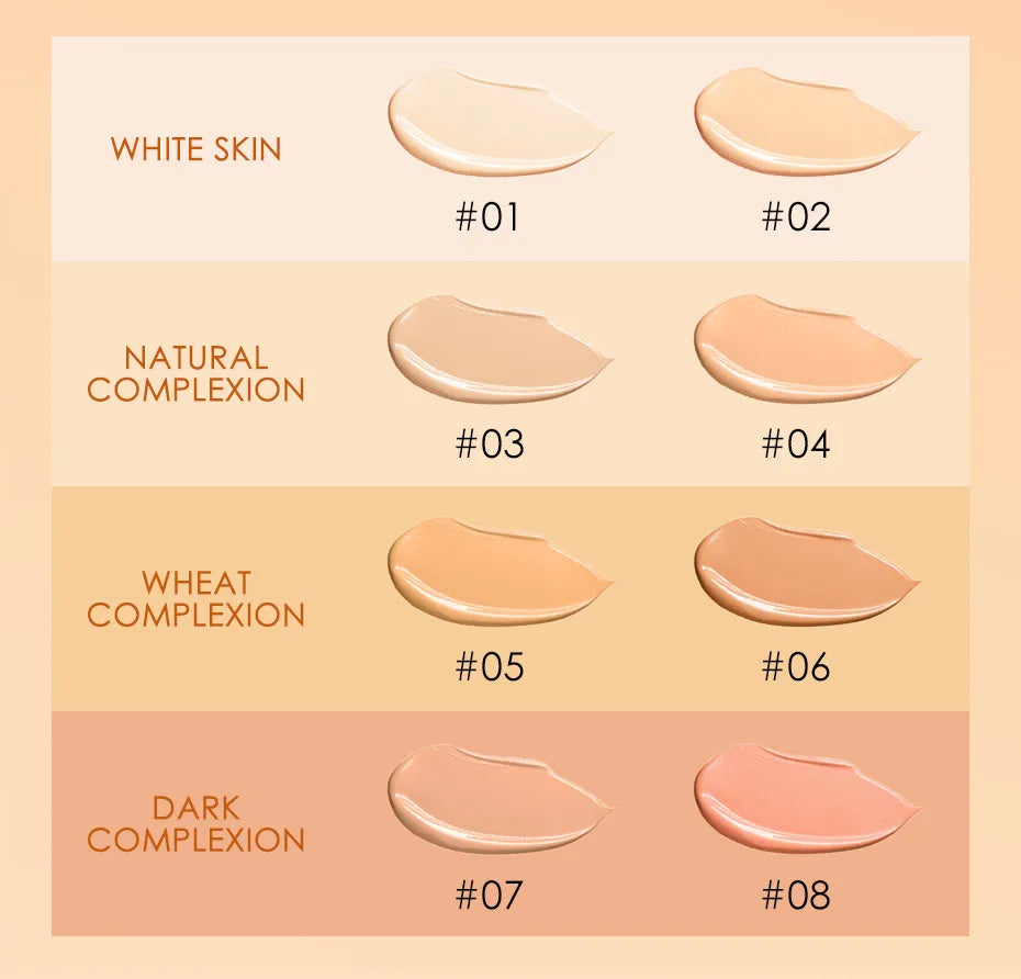 Liquid Foundation Full Coverage Oil Control Moisturizing Makeup