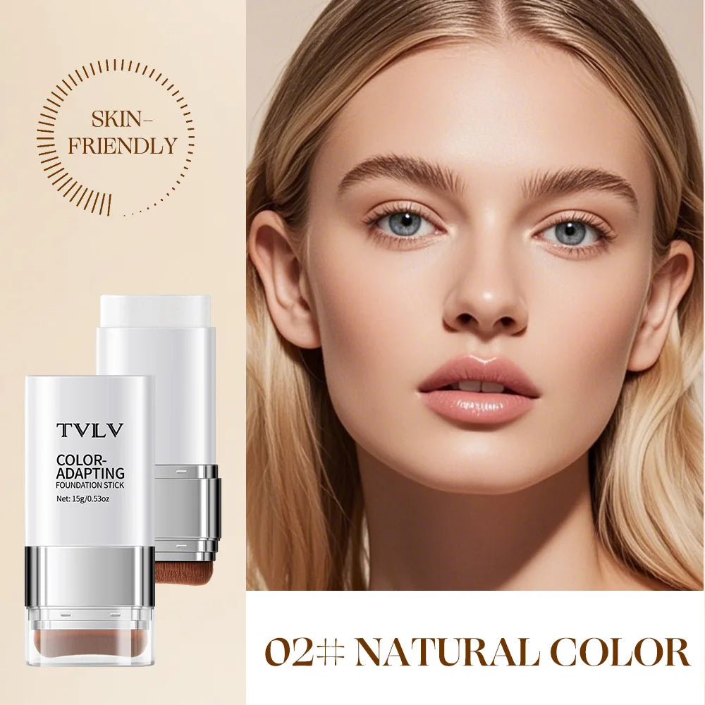 Color-Adapting 2-in-1 Foundation Stick with Brush