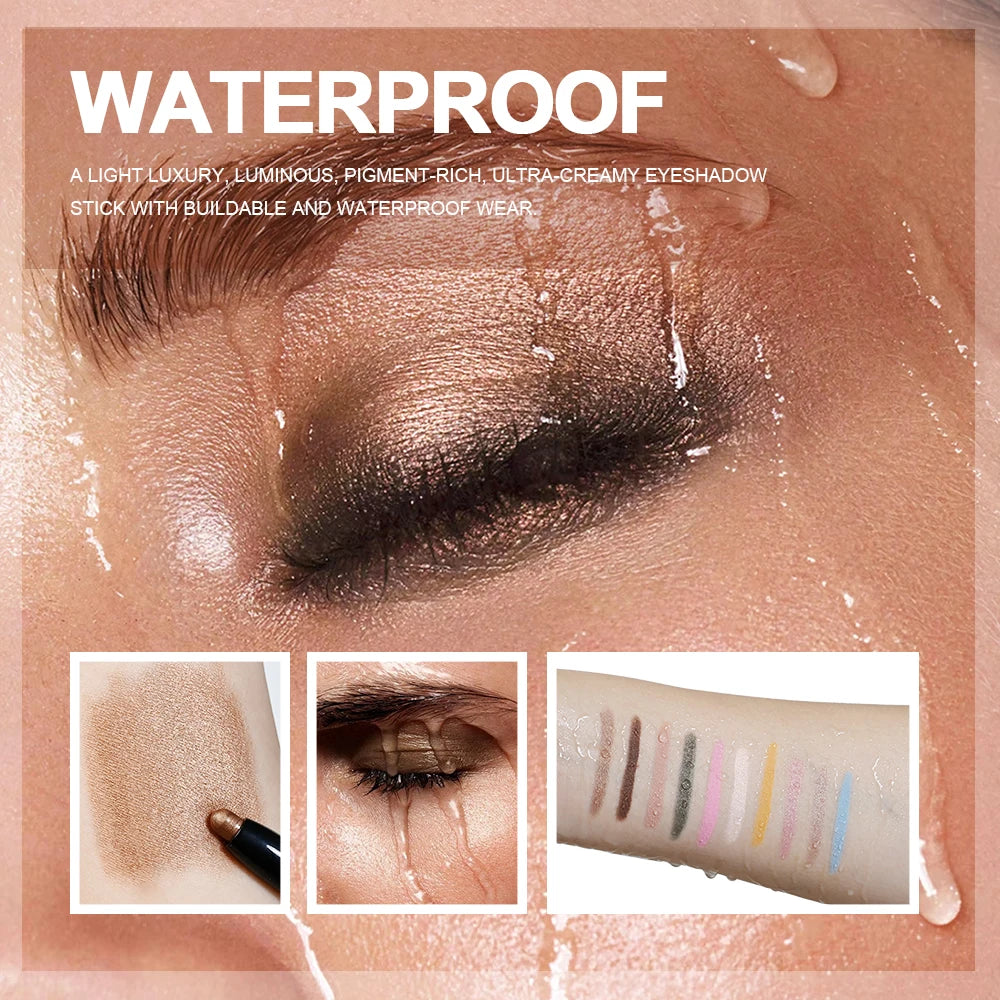 Eyeshadow Stick Shimmer Matte Waterproof Glitter Pencil