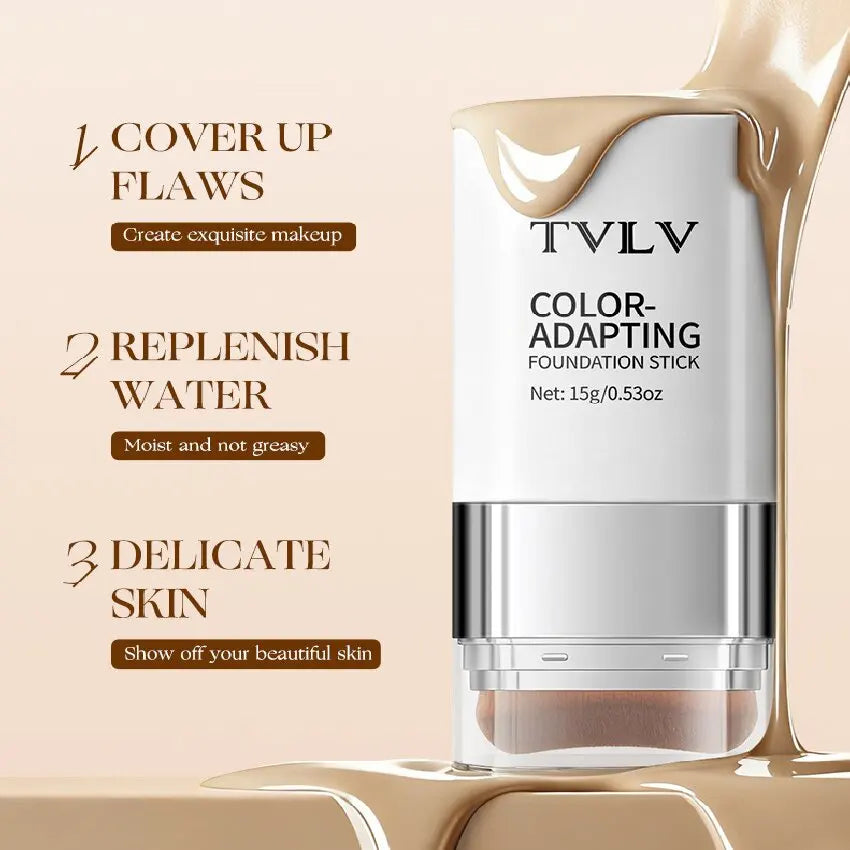 Color-Adapting 2-in-1 Foundation Stick with Brush