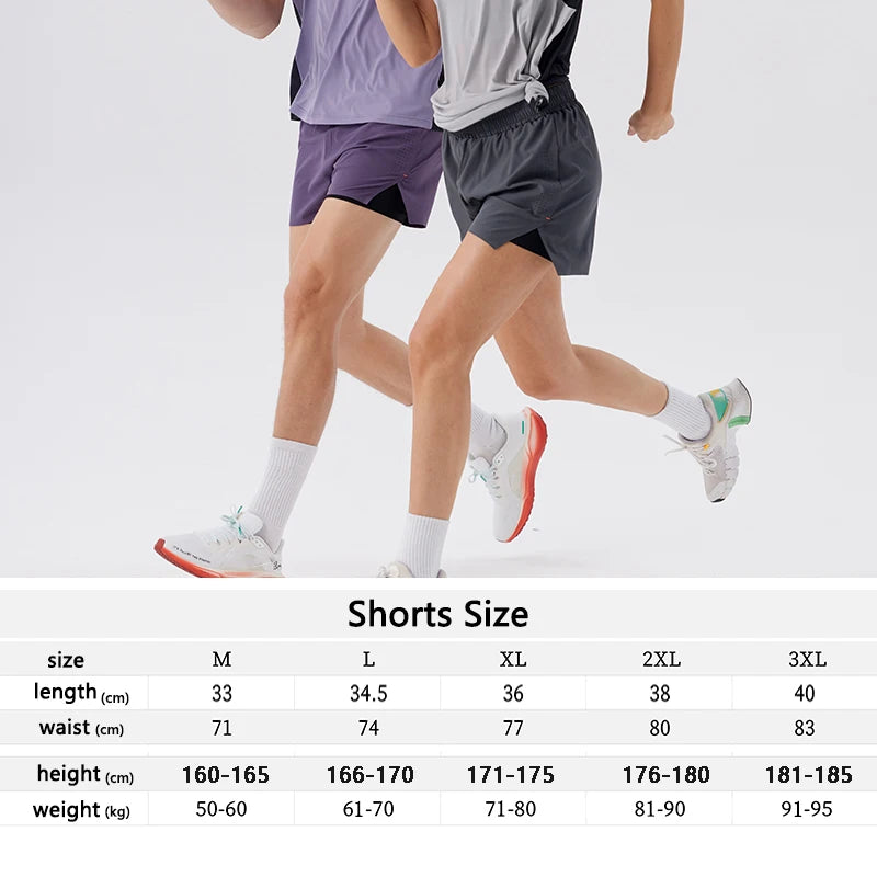 Men’s Running Shorts Quick Dry Breathable Gym Fitness Sportswear