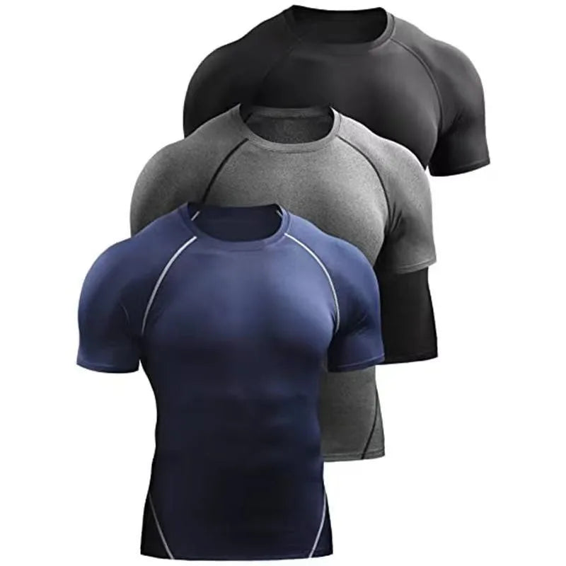 Men’s Quick Dry Sports T-Shirt Tight Fit Running Training