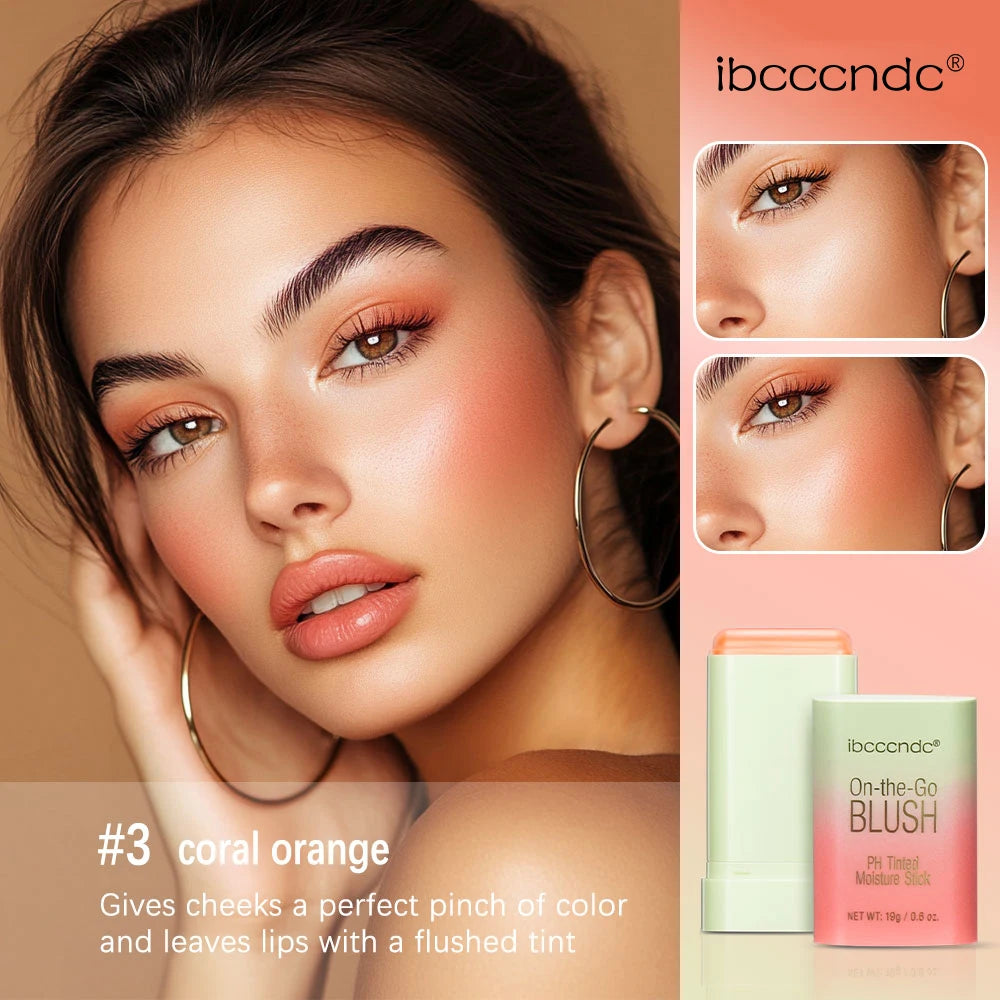 Tinted Moisture Blush Stick Waterproof Natural Cheek Color
