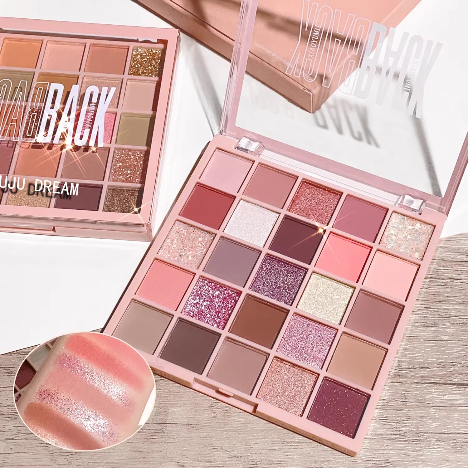 25-Color Milk Tea Eyeshadow Palette Warm Neutral Makeup Set
