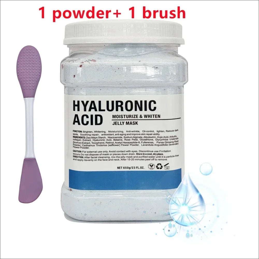 Chamomile Hyaluronic Acid Jelly Mask Powder with Silicone Brush