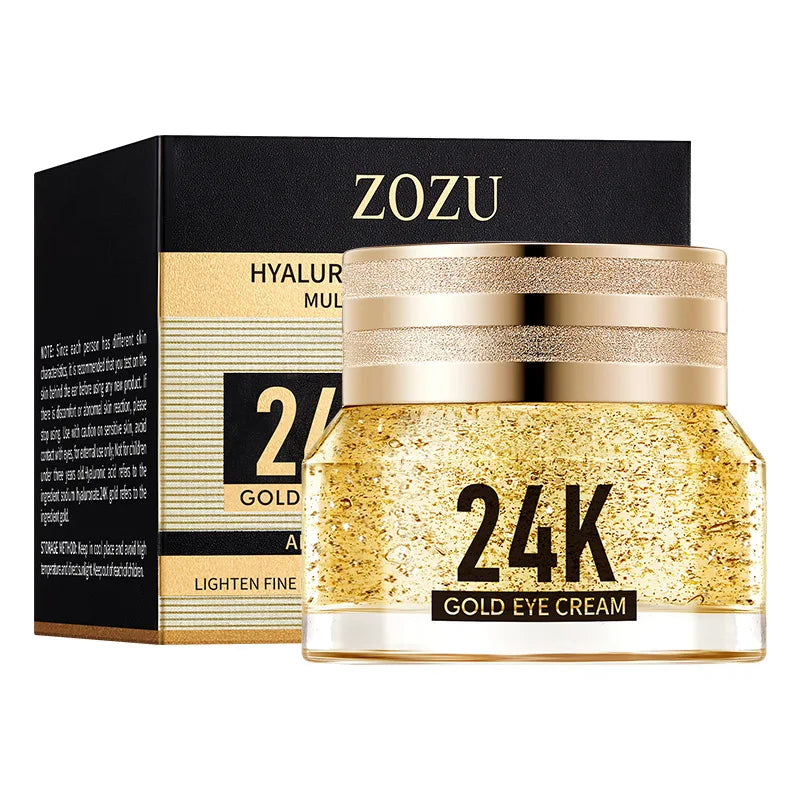 24K Gold Hyaluronic Acid Eye Cream Dark Circles Firming Care